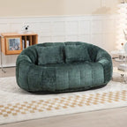 Chaise longue causeuse 59" en chenille rembourrée de mousse