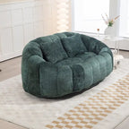Chaise longue causeuse 59" en chenille rembourrée de mousse