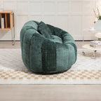 Chaise longue causeuse 59" en chenille rembourrée de mousse
