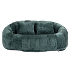 Chaise longue causeuse 59" en chenille rembourrée de mousse