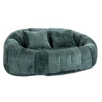 Chaise longue causeuse 59" en chenille rembourrée de mousse