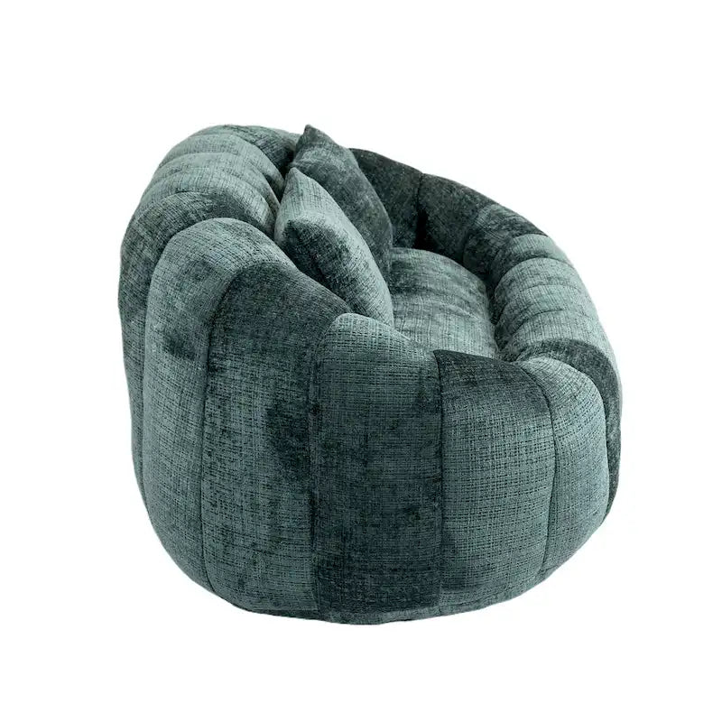 Chaise longue causeuse 59" en chenille rembourrée de mousse