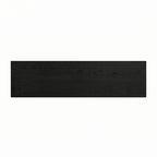 Console étroite avec accent en rotin – Noir antique