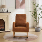 Fauteuil à bascule rembourré avec poches latérales