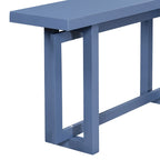 Console moderne en bois massif avec piètement original