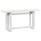 Console moderne en bois massif avec piètement original
