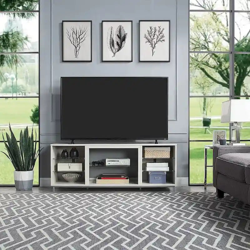 Meuble console Brighton de 60 po avec gestion des fils