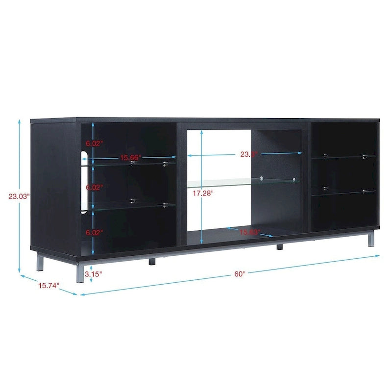 Meuble console Brighton de 60 po avec gestion des fils