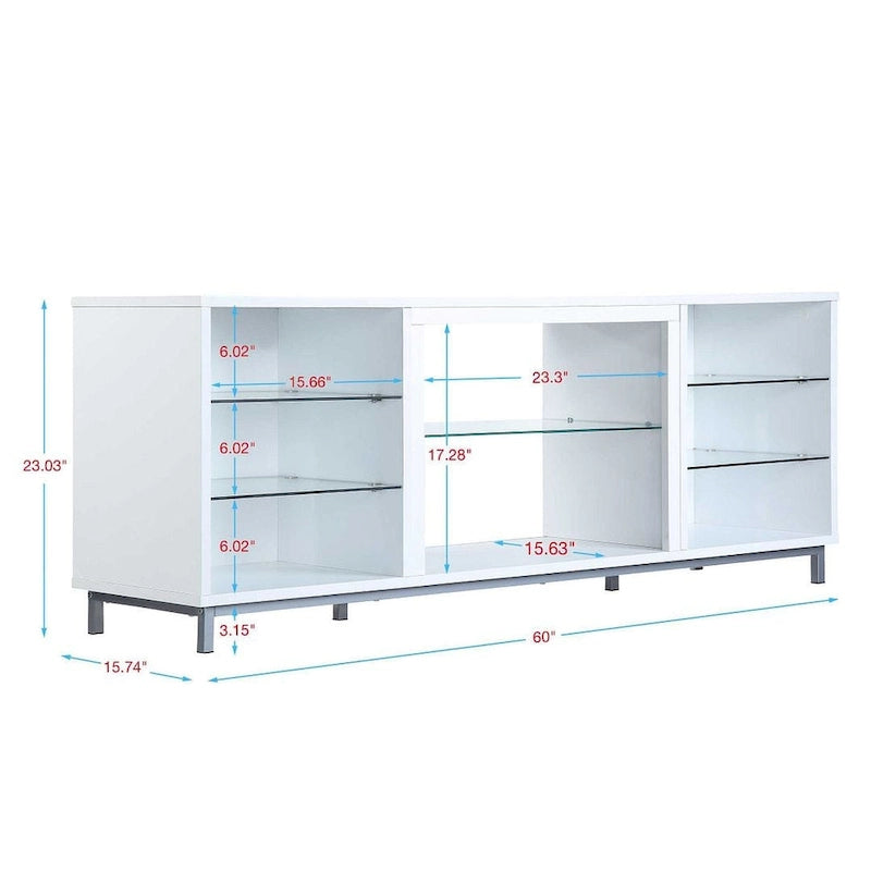Meuble console Brighton de 60 po avec gestion des fils