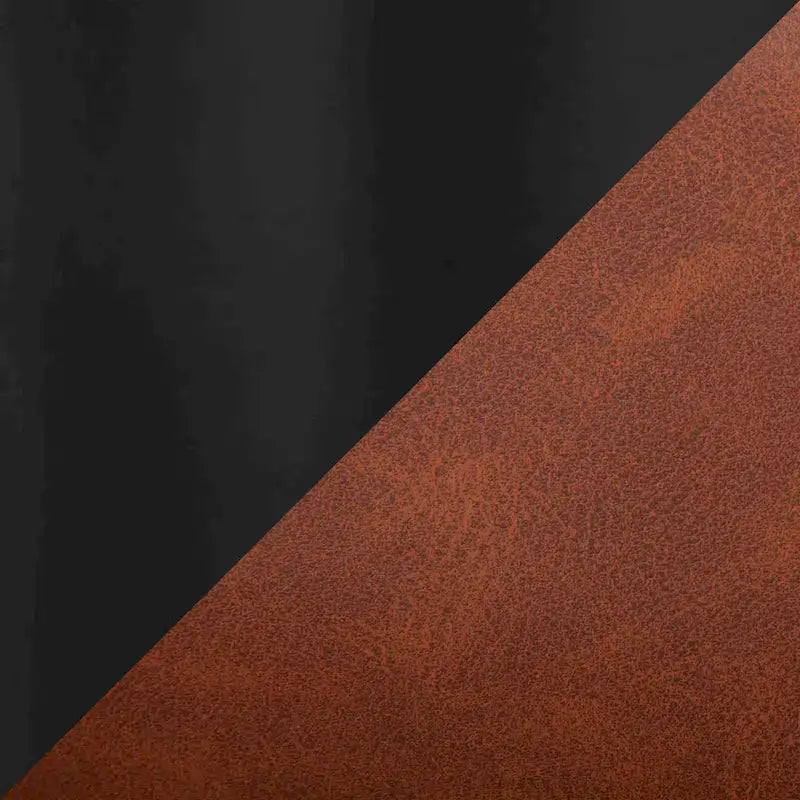Tabouret de comptoir rembourré noir à hauteur fixe - Lot de 2