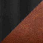 Tabouret de comptoir rembourré noir à hauteur fixe - Lot de 2