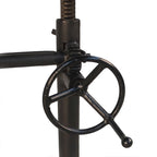 Table ajustable en orme et noir - Marron