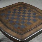 Table de jeu de fin avec échiquier