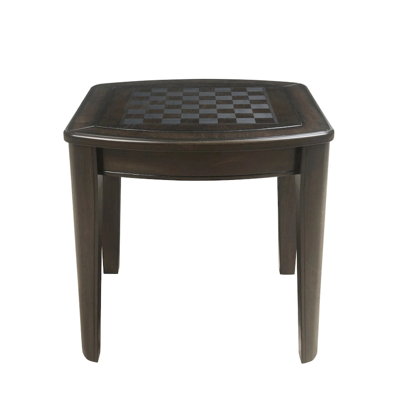 Table de jeu de fin avec échiquier