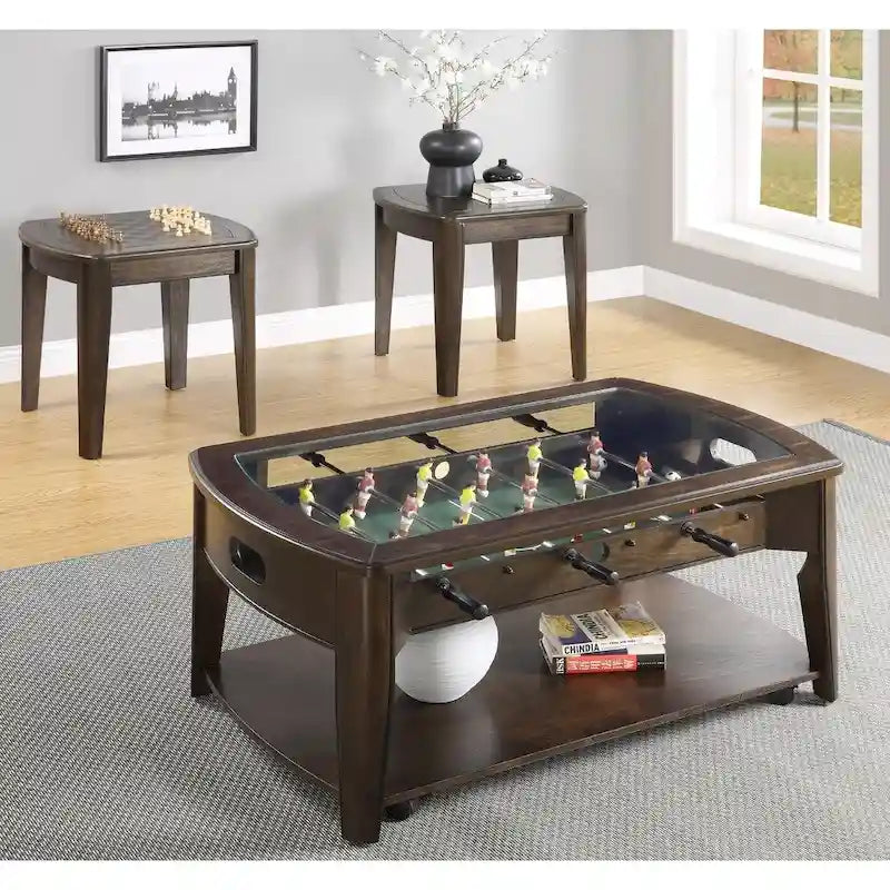 Table de jeu de fin avec échiquier