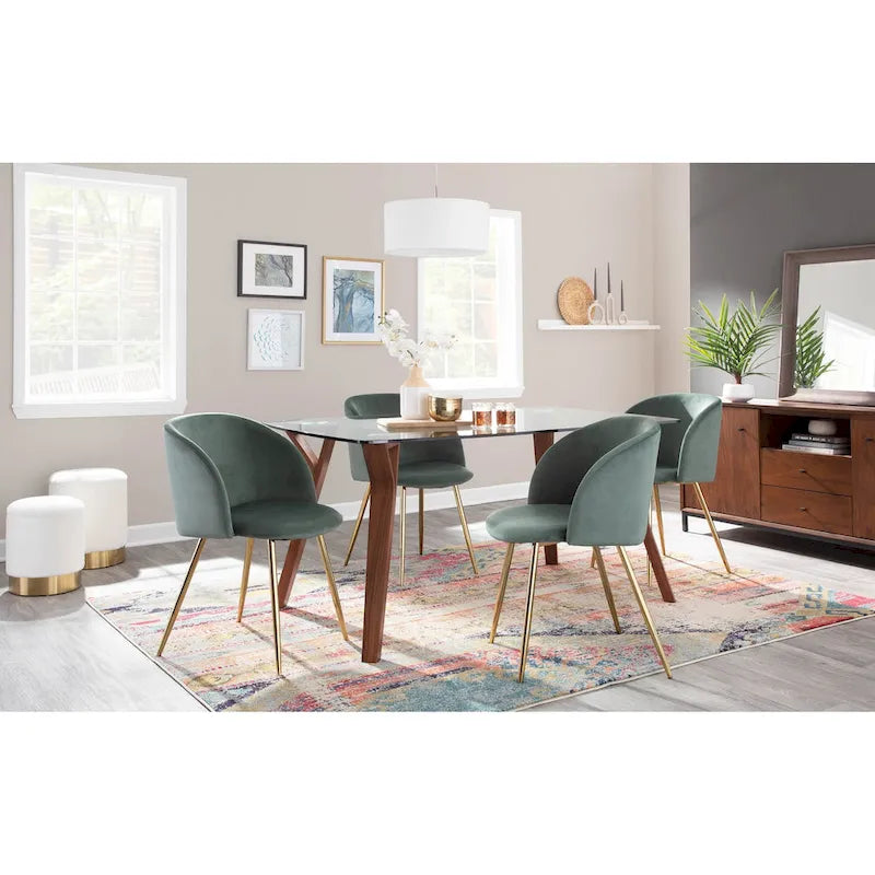 Chaises de salle à manger rembourrées (lot de 2)