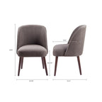 Chaise de salle à manger à dossier arrondi – 22,25 larg. x 24,5 prof. x 34,6 haut.