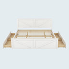 Lit plateforme en bois King Size