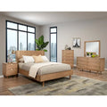  Easton Wood Platform Bed in Sand (Beige)