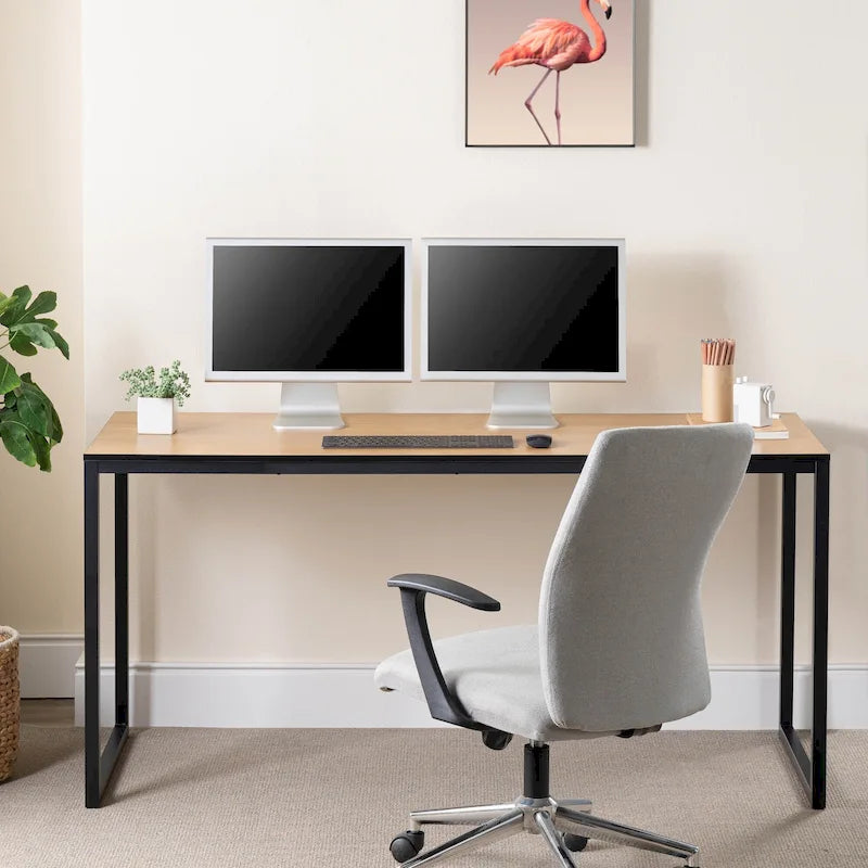 Bureau à cadre métallique de 63 pouces