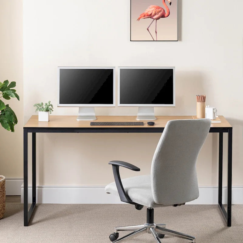 Bureau à cadre métallique de 63 pouces