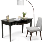  Halifax SOLID WOOD Transitional 54 inch Wide Desk in Hickory Brown