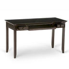 Bureau de style transitionnel de 54 pouces de large en brun hickory