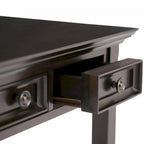 Bureau de style transitionnel de 54 pouces de large en brun hickory