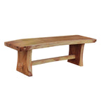 Banc sans dossier en bois de suar massif – 69 pouces