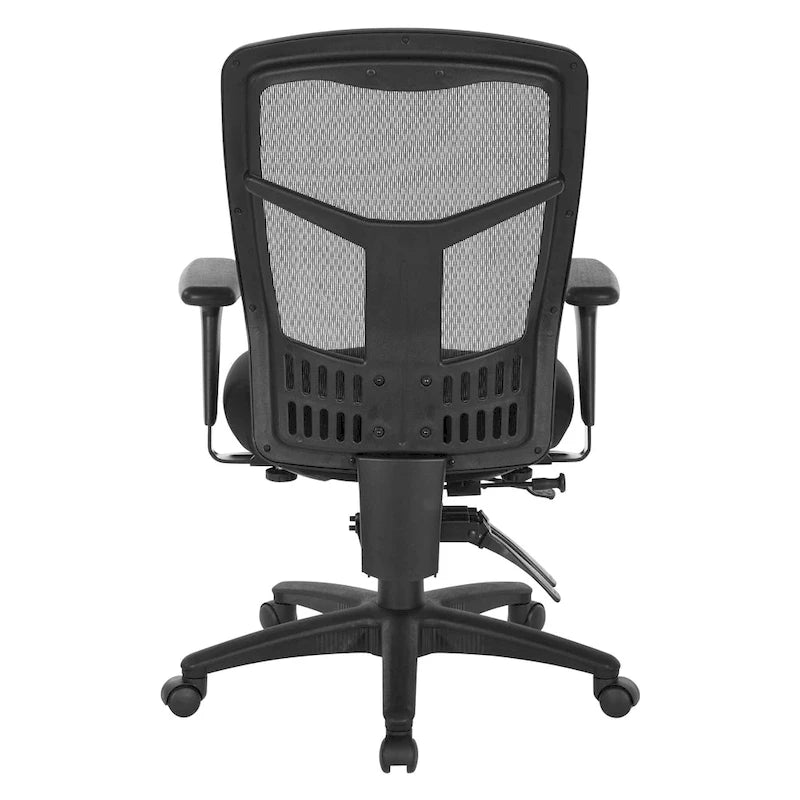 Chaise de bureau fixe respirante noire