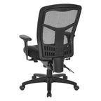 Chaise de bureau fixe respirante noire