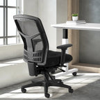 Chaise de bureau fixe respirante noire