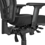Chaise de bureau fixe respirante noire