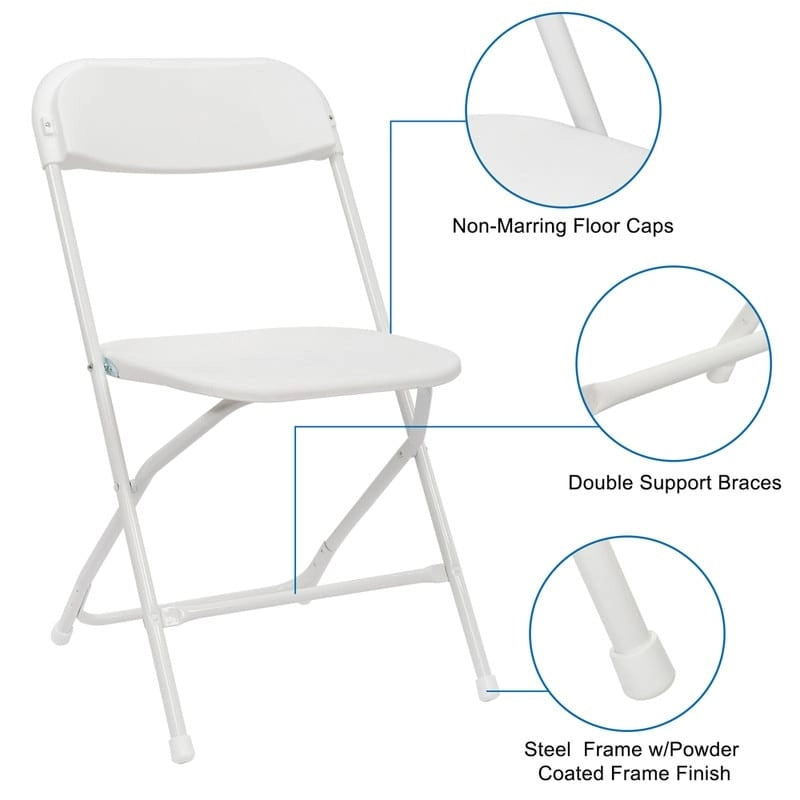 Lot de 4 chaises pliantes