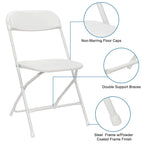 Lot de 4 chaises pliantes