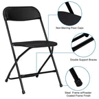 Lot de 4 chaises pliantes