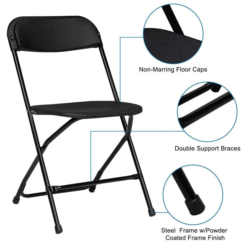 Lot de 4 chaises pliantes