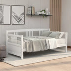 Lit de repos simple en bois massif avec espace de rangement