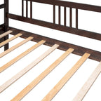 Lit de repos simple en bois massif avec espace de rangement