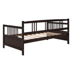 Lit de repos simple en bois massif avec espace de rangement
