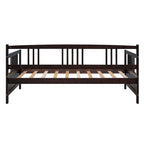 Lit de repos simple en bois massif avec espace de rangement