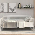 Lit de repos simple en bois massif avec espace de rangement
