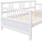 Lit de repos simple en bois massif avec espace de rangement