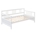 Lit de repos simple en bois massif avec espace de rangement