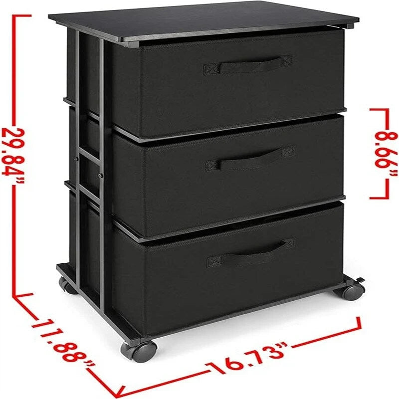 Meuble de rangement en tissu pour tiroirs de commode