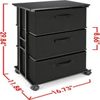 Meuble de rangement en tissu pour tiroirs de commode