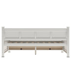 Lit de repos double en bois de style moderne et rustique décontracté