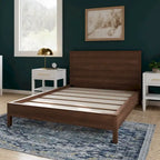  Renner Wood Platform Bed with Headboard