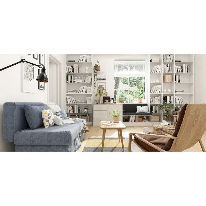 Banc de rangement pour chaussures avec siège rembourré et étagères réglables