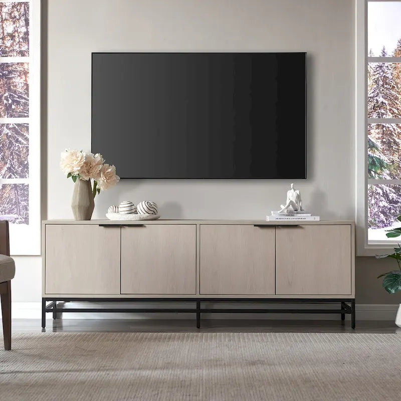 Meuble TV rectangulaire pour téléviseurs jusqu'à 78 po - 70 po de largeur
